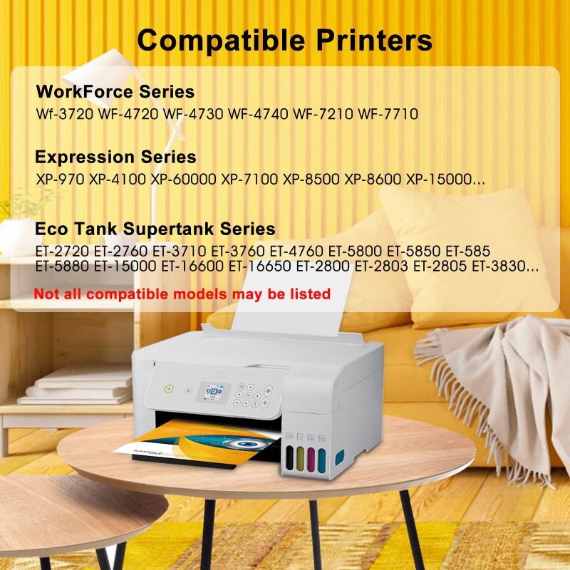 TBTeek Sublimation Ink Work with ET-7700, ET-7750 ET-2720, ET-2750, ET-4700 ET-4760 ET-15000 Inkjet Printers Heat Press Transfer on T-Shirts Mugs (ICC Profile Available) - Image 2